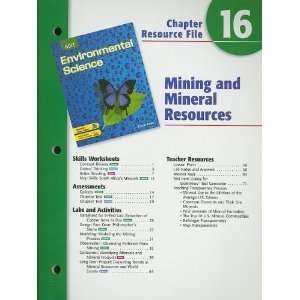   Science Chapter 16 Resource File Mining and Mineral Resources