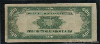AC 1934A $500 FIVE HUNDRED DOLLAR BILL New York  