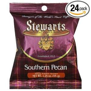 Stewarts Coffee Southern Pecan, 1.25 Ounce (Pack of 24)  