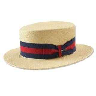  CLASSIC BOATER Bleach SKIMMER Straw Hat Mens Clothing
