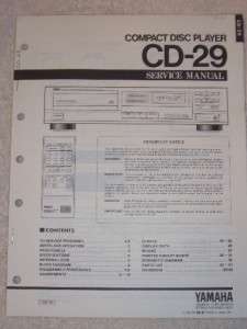 Yamaha Service Manual~CD 29~Compact Disc Player  