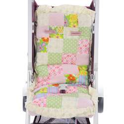 Mia Belle Baby Pink Dreams Reversible Stroller Liner  Overstock