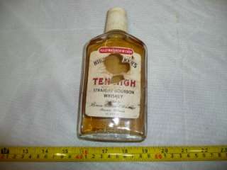 Ten High Straight Bourbon Vintage Alcohol bottle old  