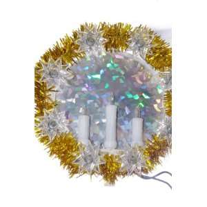   Christmas Tree Topper with White Candelabra Lights: Home & Kitchen