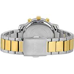 Akribos XXIV Womens Diamond Quartz Chronograph Round Bracelet Watch 