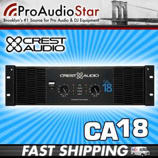 Crest Audio CA 18 CA18 5000W Power Amp PROAUDIOSTAR 0875866009098 