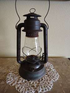   No.2 Blizzard Clear Globe Lantern Oil Lamp Original Antique  