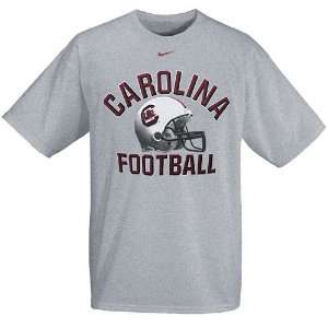  Nike South Carolina Gamecocks Grey Football Helmet T shirt 