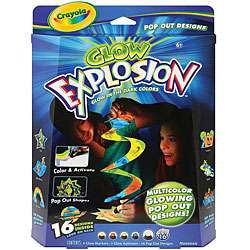 Crayola Glow Explosion Pop out Design Kit  