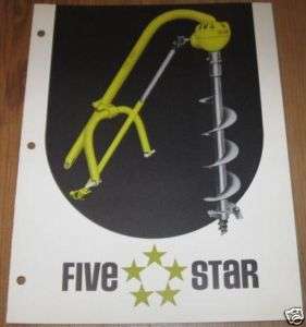 Five Star Digger Auger Sales Brochure  