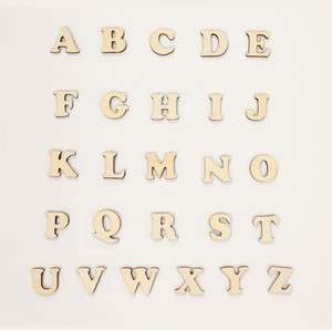 Single Layered Wooden Letters, Wood Letters (Alphabet Wood Letters 