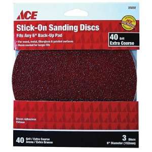 Discount Adhesive Sanding Discs, 6, Extra Coarse, 40 Grit, Package Of 
