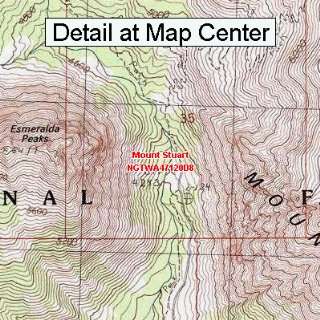   Map   Mount Stuart, Washington (Folded/Waterproof)