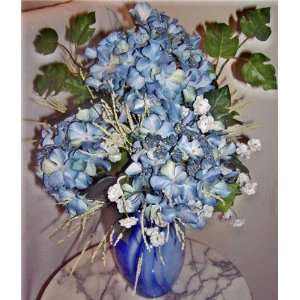 Sky Blue Hydrangea Floral Arrangement 