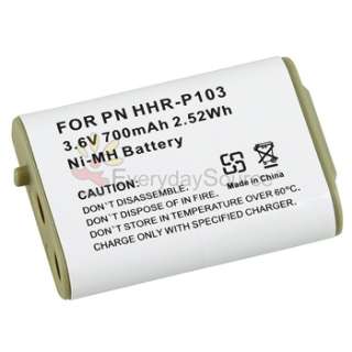 2x Rechargeable Cordless Phone battery for Panasonic HHR P103 HHR P103 