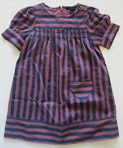 Little Marc Jacobs Kids/ Girls Isis Striped Dress, size 3 to 10, NWT 
