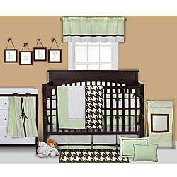 Bacati Metro Green 4 piece Crib Bedding Set  Overstock