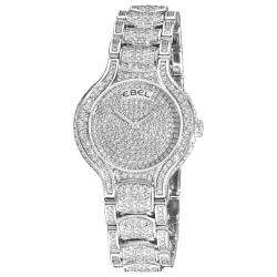   Womens Beluga White Gold Diamond Bracelet Watch  Overstock