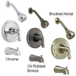 Fontaine Brushed Nickel In wall Tub & Shower Set  Overstock