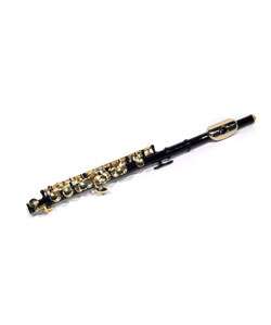 Black and Gold School Band Piccolo with Case  