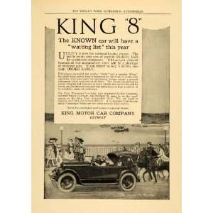   Foursome Car Horseback Riding   Original Print Ad