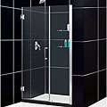 DreamLine Unidoor Frameless 51 to 52 inch Wide Adjustable Shower Door