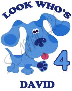 Personalized Blues Clues Birthday T Shirt Gift Add Name  