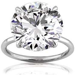 Platinum 10 1/10ct TDW GIA Certified Diamond Ring (G, VS1) (Size 6.5)