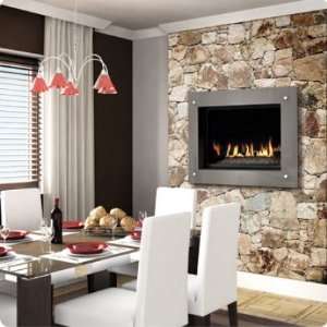   Zero Clearance Natural Gas Fireplace With Electronic 