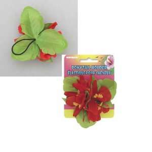  Red Flower Ponytail Holder Toys & Games