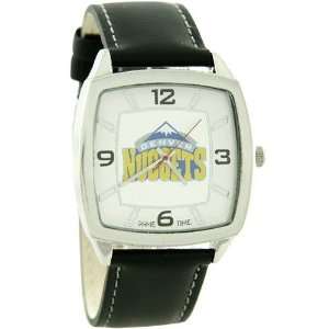  NBA Denver Nuggets Retro Watch w/ Leather Band: Sports 