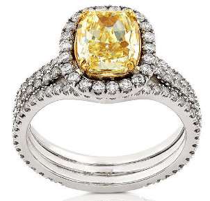 yellow diamond bridal set