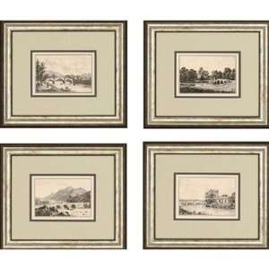 Idyllic Bridges by Wood Landscapes Art (Set of 4)   18 x 21  