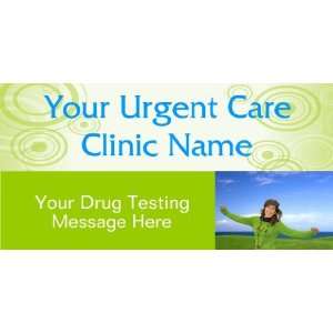    3x6 Vinyl Banner   Urgent Care Clinic Drug Testing 