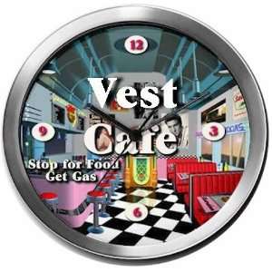  VEST 14 Inch Cafe Metal Clock Quartz Movement Kitchen 