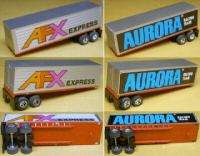1979 Aurora Aurora & AFX Racing Slot Car Trailer PAIR  