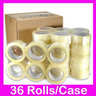 36 Rolls Quality Packaging 2 mil Box Carton Sealing Tape 2x110 Yards 2 