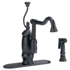  Belle Foret Spiral Hndl Stainless Steel Kitchen Faucet 