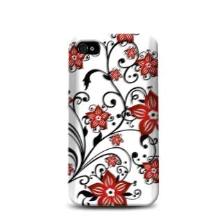 For iPhone 4 4S AT&T/Verizon Wireless Snap On Case Flower  