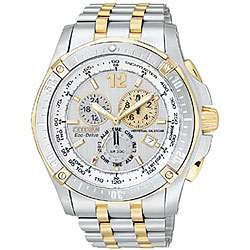 Citizen Eco Drive Mens Two tone Chronograph Sport Watch  Overstock 