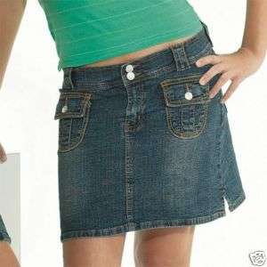 Trendy Stretch Pocket Denim Mini Skirt 11/13 Medium New  