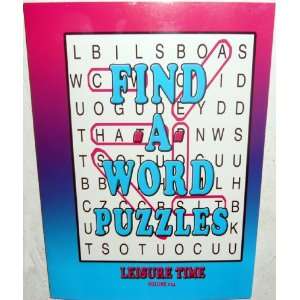  Find a Word Puzzles Leisure Time Volume #24 (Find a Word 