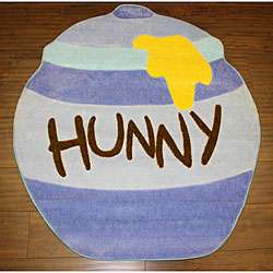 Disneys Winnie the Pooh Hunny Jar Blue Rug (33 x 311)   