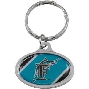MLB Florida Marlins Small Oval Keychain:  Sports & Outdoors