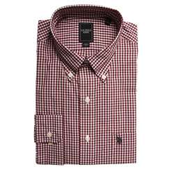 US Polo Mens Wrinkle Free Red Checked Dress Shirt  Overstock