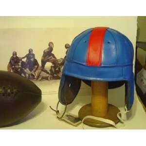  1940 Ole Miss & U. Kansas Leather Football helmet: Sports 
