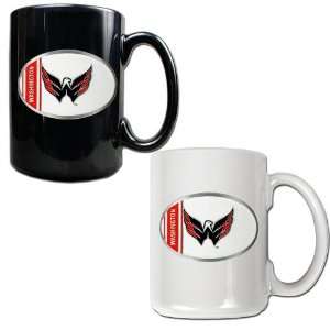  Washington Capitals NHL 2pc 15oz Ceramic Mug Set   One 