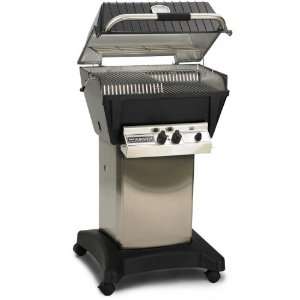   Natural Gas Grill On Stainless Steel Cart Patio, Lawn & Garden