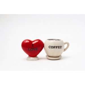    Magnetic Salt and Pepper Shaker   I Love Coffee: Home & Kitchen
