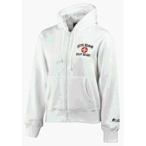  GIVE BLOOD PLAY RUGBY WOMENS FULL ZIP HOODIE Sports 